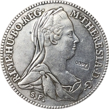 1780 Austria 1 Konventionsthaler coins  41MM 2024 - buy cheap