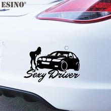 Adesivo de vinil estiloso para carro, adesivo de decoração sensual para carro inteiro, estampa de decalque para personalização 2024 - compre barato