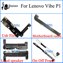 Para Lenovo Vibe P1 P1c72 P1a42 P1c58 Usb Flex, cable de placa base, altavoz de encendido y apagado, Cable flexible de volumen 2024 - compra barato