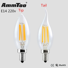 Dimmable Edison Led Filament Bulb E14 Led Candle Lamp 2W 4W 6W 220V 230V 240V Antique Retro Vintage Led Bulb Incandescent Light 2024 - buy cheap