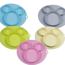 Kids Bowl Plates baby feeding silicone plate children's integrated baby silica gel dishes 2024 - купить недорого