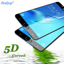 5D Curved Tempered Glass For Samsung Galaxy J7 2016 Screen Protector Glass FOR Samsung Galaxy J7 2016 J710 Full Cover Phone Film 2024 - buy cheap