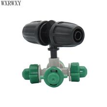 Drip irrigation for greenhouse Cross water nozzle sprinkler misting nozzle garden sprinklers For 8/11 hoses 2pcs 2024 - buy cheap