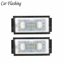 2Pcs Error Free 18 LED Number License Plate Light For BMW E66 E65 7-Series 735i 2006-2008 White 12V Canbus License Plate Light 2024 - buy cheap