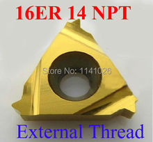 16ER 14 NPT Carbide Threading Inserts  External Threading Insert Indexable Lathe Inserts for Threaded Lathe Holder 2024 - buy cheap
