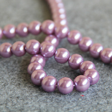 Cuentas de perlas de color rosa y púrpura para mujer y niña, 8-14mm, regalo artesanal para mujer y niña, diseño de fabricación de joyas sueltas de 15 pulgadas, venta al por mayor 2024 - compra barato