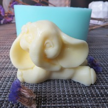 PRZY DW0107 Cute Elephant Silicone Soap Mold 3D Molds Animal Candle Aroma Mould Soap Making Moulds Resin Clay Molds Eco-friendly 2024 - buy cheap