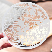 Stencil Plant Flower Round Painting Template Handmade DIY Scrapbook Album Drawing Reusable Stationery 2024 - buy cheap