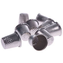 10 Pcs/Set Sewing Machine Handworking Pin Needle  Silver Metal Finger Thimbles Tailor Sewing Grip Shield Protector Craft Tools 2024 - buy cheap