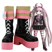 Calçados para festa cosplay danganronpa, anime, utsugi koito, sapatos de meninas, feito sob encomenda 2024 - compre barato