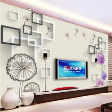 beibehang Wallpaper custom large-scale dandelion living room bedroom sofa 3D TV background wall papier peint mural 3d Wallpaper 2024 - buy cheap