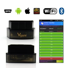 Vgate iCar pro ELM327 Bluetooth 4,0/WIFI OBD2 автомобильный диагностический сканер для Android/IOS ELM 327 Программное обеспечение V2.1 диагностический тоже 2024 - купить недорого