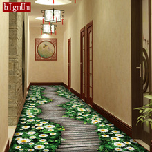 3D Plant Floral Printing Carpet Creative Door Mat Hallway Bedroom Living Room Tea Table Rugs Kitchen Bathroom Antiskid Floor Mat 2024 - buy cheap