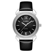 2019 Watch Men Luxury Brand Men's Watches Analog Quartz Clock Mens Fashion Faux Leather Blue Ray Glass Relogio Masculino de luxo 2024 - buy cheap
