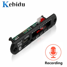 KEBIDU плата декодирования модуль Bluetooth MP3 LED 12 В DIY USB TF FM радио модуль беспроводной Bluetooth декодер Запись MP3 плеер 2024 - купить недорого
