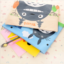 Oxford cloth zipper office stationery bag cute chinchillas A4 file bag filing products document bag 2024 - buy cheap