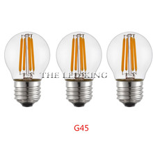 E27 E14 24w 18w 12w Clear Frosted Glass LED Filament Bulb A60 G45 C35 ST64 220v AC LED candles Lamp light 230v AC Indoor light 2024 - buy cheap