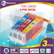 compatible color inkjet cartridge for cli-351xl CMY suit for canon printer pixus MG5430 MG5530 3pcs lot free shipping 2024 - buy cheap