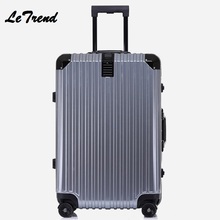 20'24'26'29' Aluminium Frame Unisex Fashion Travel Large Capacity High Quality Luggage Rolling Hardside Luggage Rolling Trolley 2024 - buy cheap