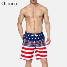 Charmo-bañadores cortos con bandera americana para hombre, ropa de baño, pantalones cortos de playa, bañadores, bañadores de mar, pantalones cortos con bandera americana 2024 - compra barato