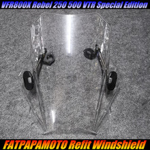 FOR HONDA VFR800X Rebel 250 500 VTR Special Edition Motorcycle Accessories 22 26 28MM Handlebar Universal Windshield 2024 - buy cheap