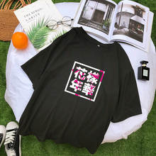 Женская футболка с коротким рукавом и круглым вырезом, летняя уличная одежда в Корейском стиле, Harajuku 2024 - купить недорого