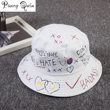 Unisex Harajuku men Bucket Hat Fishing Outdoor Hip Hop Cap sun hats for men Women New Bone Feminino Letters Print  summer hat 2024 - buy cheap