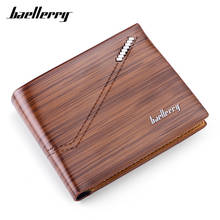 Baellerry Brand Designer Men Wallets High Quality Soft Synthetic Leather Small Wallet Male Card Holder Man Purses Carteira HOT 2024 - buy cheap