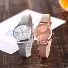 Clock Watches 2019 New Relojes Mujer Casual Quartz Stainless Steel Mesh Band Newv Strap Watches Analog Wrist Watch 2024 - buy cheap