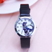 2022 high quality children boys dinosaur anime cartoon quartz watches little kids casual luminous hands leather wrist watches 2024 - buy cheap