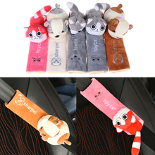 Cute Cartoon Car Sefety Seat Belt cover Child Seat belt Shoulder Pads Protection Plush Padding Auto Accessories 2024 - buy cheap