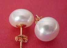 FREE SHIPPING HOT sell new Style >>>>AAAA 11mm NATURAL White SOUTH SEA Pearl Earring 925 silver 2024 - buy cheap
