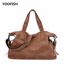 YOOFISH/бесплатная доставка, хит продаж, Классическая винтажная натуральная кожа, Мужская Черная/коричневая/кофейная сумка, сумка через плечо 2024 - купить недорого
