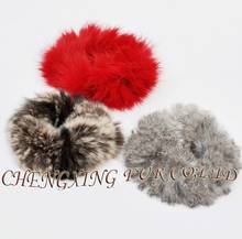5 pieces CX-E-01 Rabbit Fur Elastic Hair Band / Bracelet  ~ Mixed Colour ~ DROP SHIPPING 2024 - купить недорого