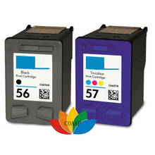 1 Set Refilled 56 & 57 C6656ae C6657ae Ink Cartridge for Compatible hp 56 57 for Photosmart 100, 130, 145, 230, 245, 2024 - buy cheap