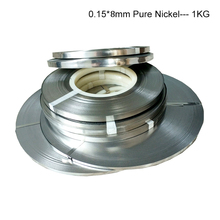 1.0kg 0.15*8mm pure nickel strip 99.96% pure nickel belt for spot welding battery connector  pure nickel plate pure Nickel strip 2024 - buy cheap