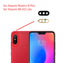 3 шт./лот, для задней камеры Xiaomi Mi A2 Lite, стеклянный объектив, основная задняя камера, объектив с клеем для Redmi 6 Pro, запасные части для ремонта 2024 - купить недорого
