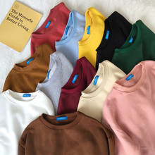 Sudaderas Mujer Harajuku Solid Sweatshirt Women Long Sleeve Hoodie Loose Women Hoodies Sweatshirts Casual Tracksuit 2024 - buy cheap