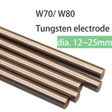 Longitud 200mm W70/W80, varilla de cobre de tungsteno, diámetro 12mm ~ 25mm 2024 - compra barato