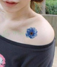 Водостойкая Временная тату-наклейка, женские цветы, тату, onclavic bloom, тату-наклейки флэш-тату, искусственные татуировки для девочек 2024 - купить недорого