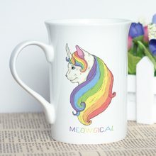 Taza con estampado de dibujos animados, tazón de Café Chino de hueso, cerámica blanca, regalo creativo, foto de dibujos animados, 300ml, nuevo diseño 2024 - compra barato