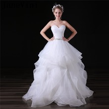JaneVini Charming A Line Boho Wedding Dresses Plus Size 2019 Sweetheart Beaded Backless Organza Bridal Gowns Vestido De Noiva 2024 - buy cheap