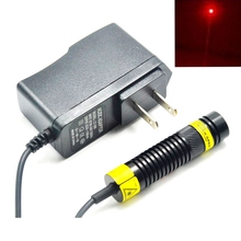 Focusable Dot/Line/Cross Módulo Laser Vermelho 650nm 50 mW Laser Iluminação 16mm x 68mm com EUA/UE/REINO UNIDO/AU Adaptador 5 V 1A 2024 - compre barato