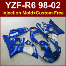 Carenados FRGE EXUP para YAMAHA YZF R6, kit de carenado personalizado azul, F67O, injecon ABS, 1998, 1999, 2000, 2001 2024 - compra barato