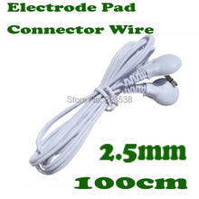 Free Shipping 2.5mm Electrode Pad Connector Wire For Tens Acupuncture Digital Therapy Machine Massager 2024 - купить недорого
