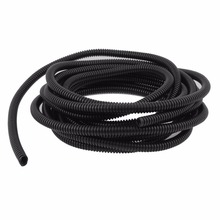 Uxcell 4.5m Long Black Flexible Insulated Polyethylene Corrugated Tube Hose Pipe for Wire Tubing 6.5mmx10mm Dia Hot Sale 2024 - buy cheap