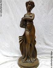 Hermosa escultura tallada de cobre de latón de 17 pulgadas, estatua bella Sexy, estatua de belleza #2 2024 - compra barato