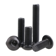 20pcs M3 Black stainless steel round head socket head cap screw Hexagon socket side caps screws 5mm-30mm Length 2024 - buy cheap