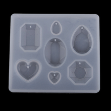 1 комплект силиконовых форм для подвесок с драгоценным камнем, DIY формы для литья полимерных изделий, инструмент для поделок 2024 - купить недорого