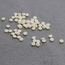 100PCS Trend Wholesale Snap Wholesale White Beeswaxes Separate Loose Beads Fittings For Accessory DIY 6mm Components Findings 2024 - buy cheap